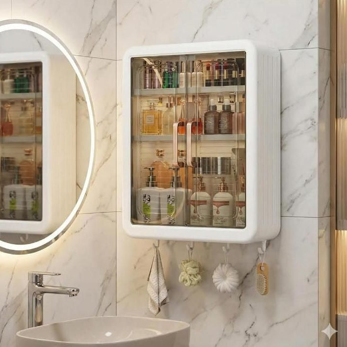 Minimalist Wall-Mounted Storage Box for The Bathroom