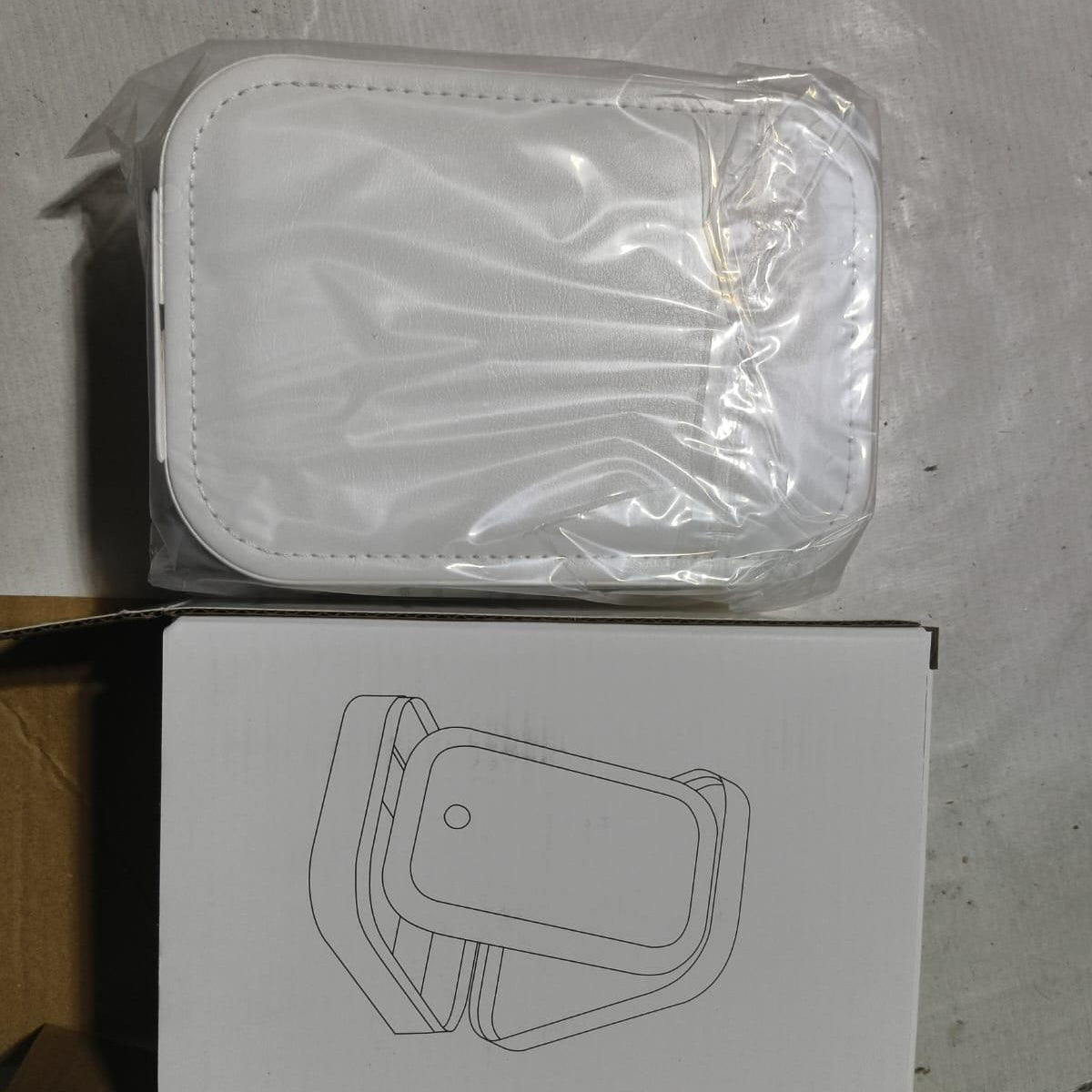 White Jewelry Box with LED Mirror