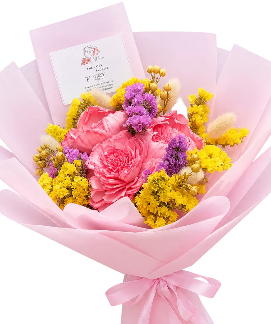 Rosy Sunshine Bliss bouquet