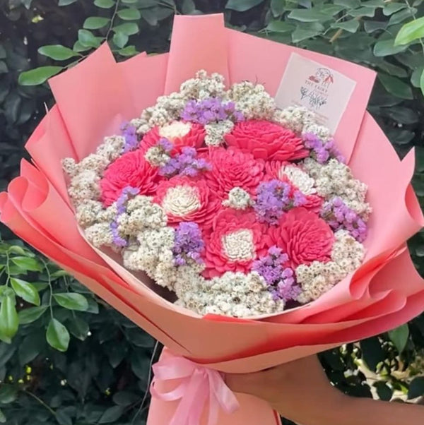 Pink Bloom Mix flowers bouquet 💐