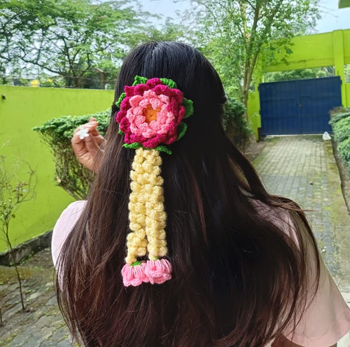 Beautiful crochet gajra