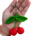 Handmade Cherry keychain