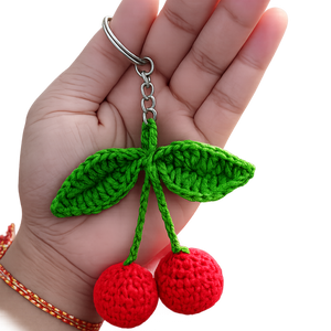 Handmade Cherry keychain