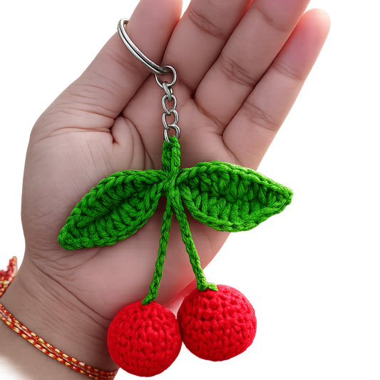 Handmade Cherry keychain