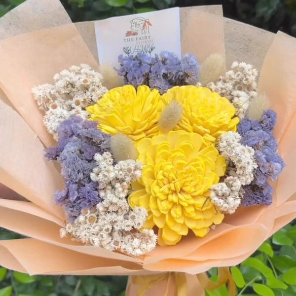 Yellow Bloom Mix flowers bouquet 💐