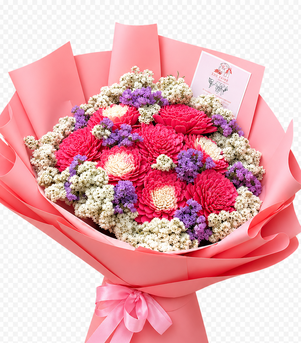 Blushing charm bouquet